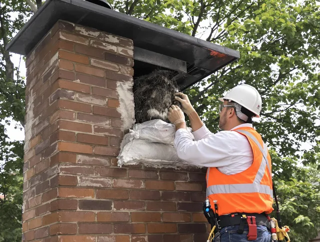 Humane removal of debris and animals by Hilliard Chimney Sweep in Hilliard, OH