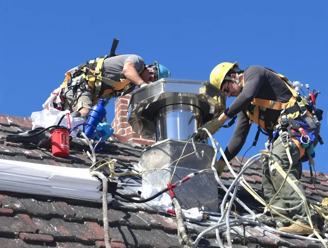 Protective chimney cap installed by Hilliard Chimney Sweep in Hilliard, OH