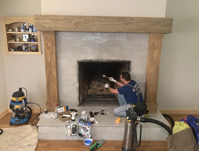 Detailed creosote removal process by Hilliard Chimney Sweep in Hilliard, OH