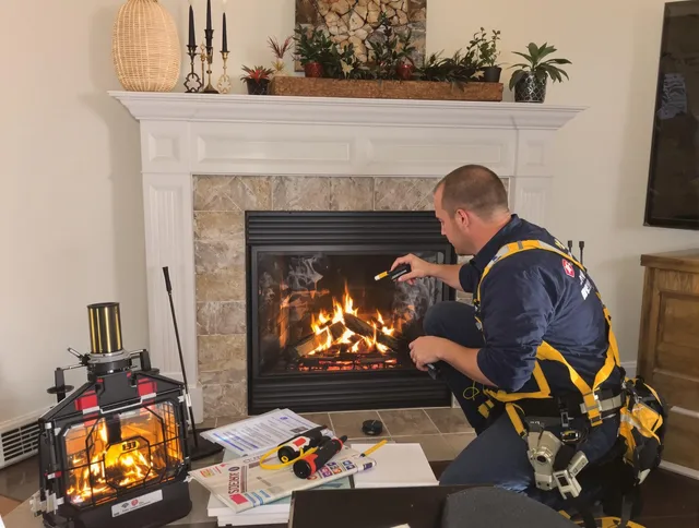 Safety-focused fireplace inspection by Hilliard Chimney Sweep in Hilliard, OH